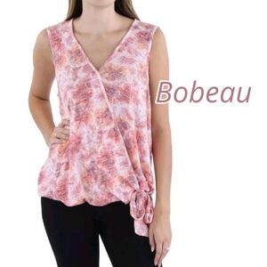NEW Bobeau SOFT silky Cool Top. Vibrant Colors. Size Large.